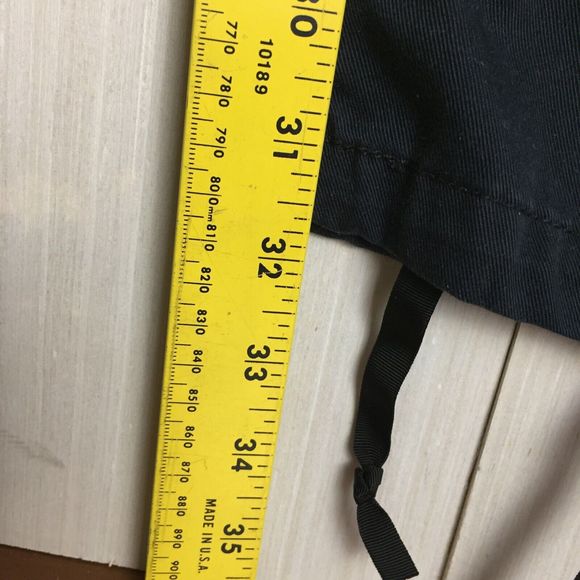 PROPPER Men's Black Cargo Pants 6-Pockets M/L Adjustable Waist Strap Zipper Fly - Picture 10 of 11